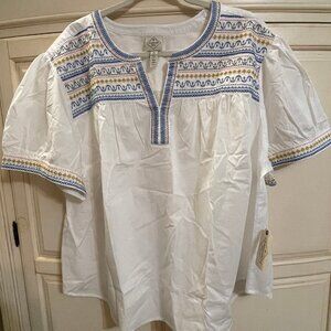 NWT Embroidered Blouse